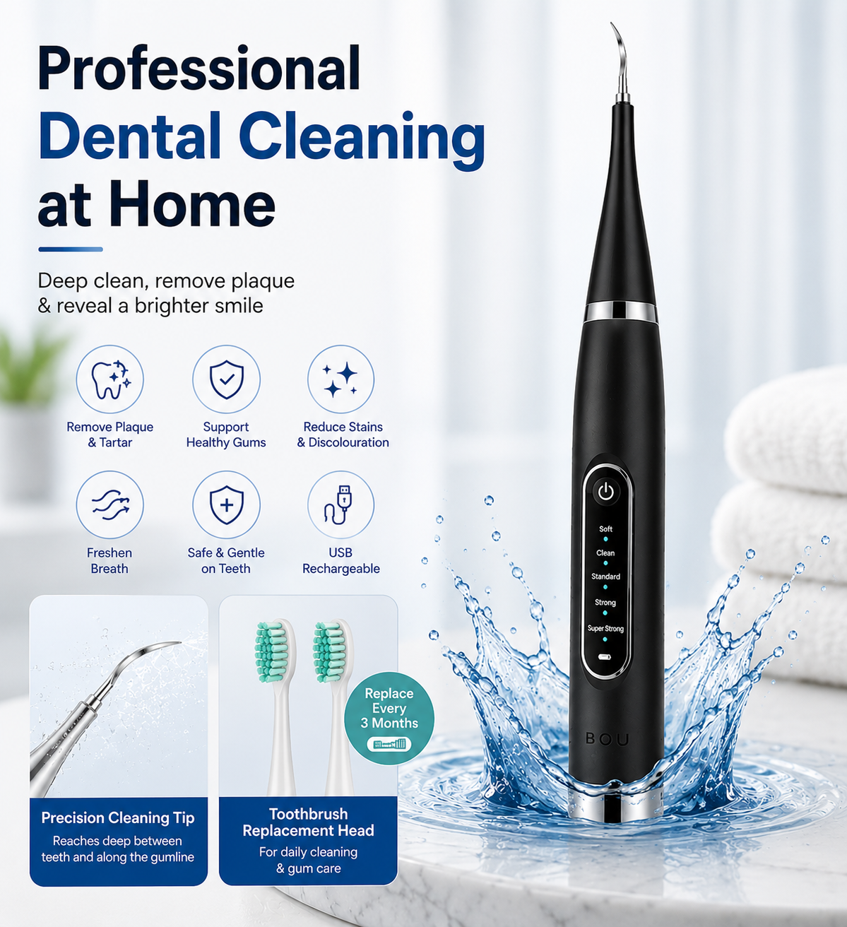 SmellFresh™ Ultrasonic Plaque Remover