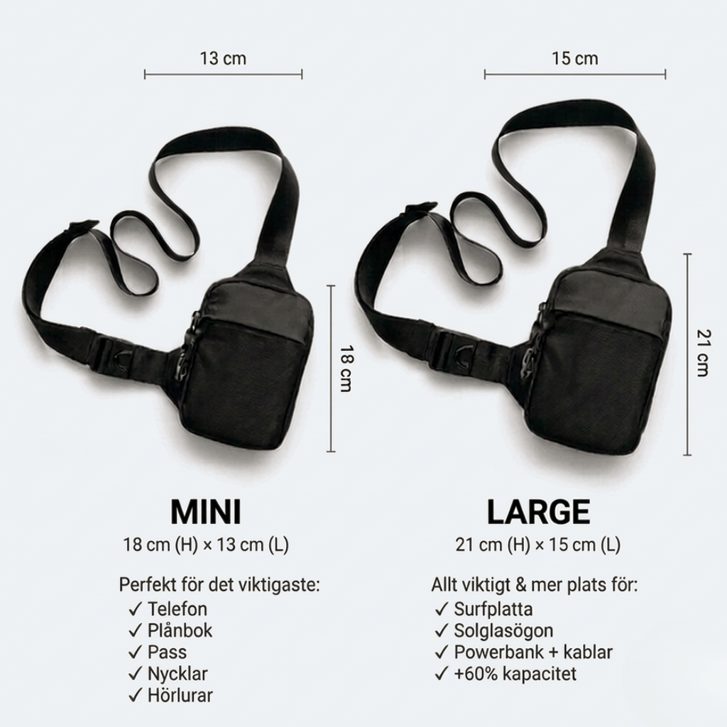 Travel Sling Bag - worn crossbody