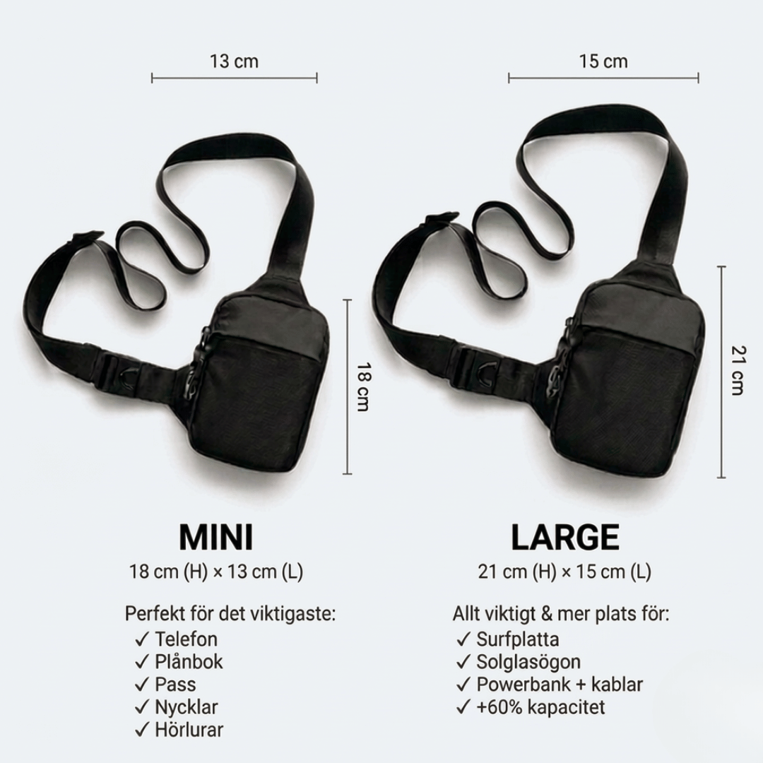 Travel Sling Bag - worn crossbody