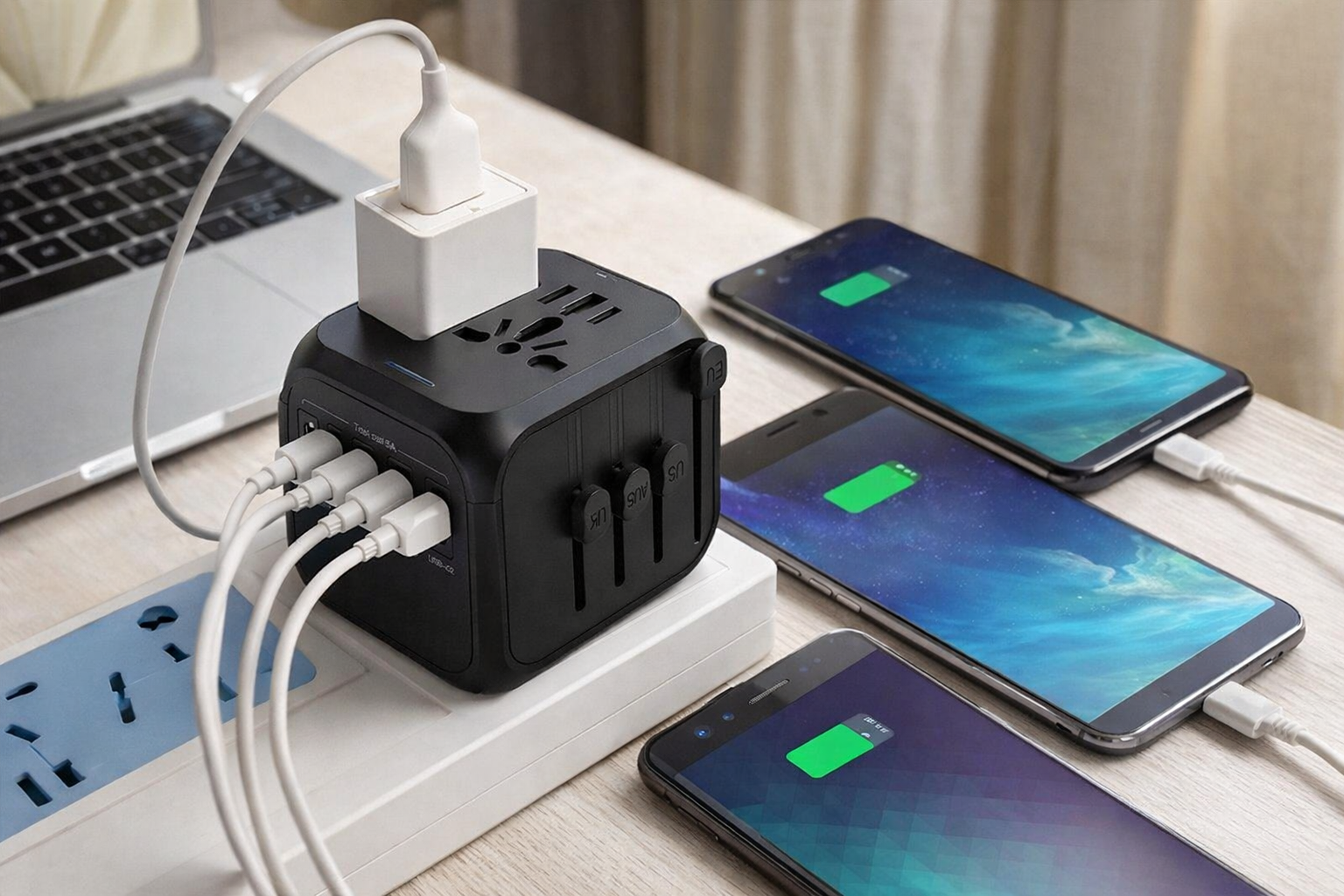 Universal Travel Adapter - Worldwide Charging Cube