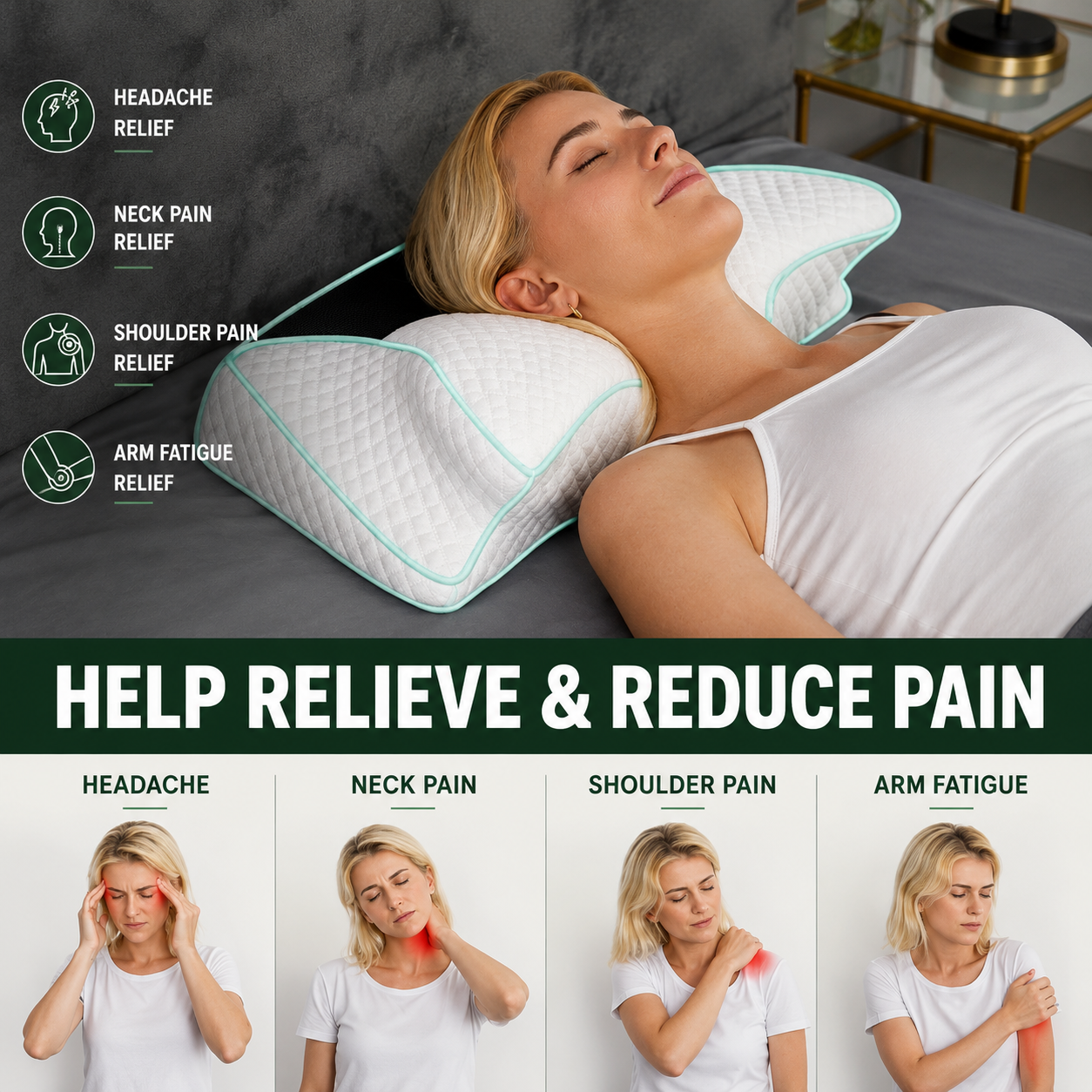 CloudAlign™ Ergonomic Cervical Pillow