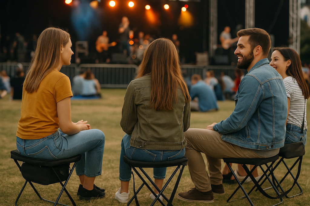 2-in-1 Foldable Carry Chair – Bag & Seat Anywhere