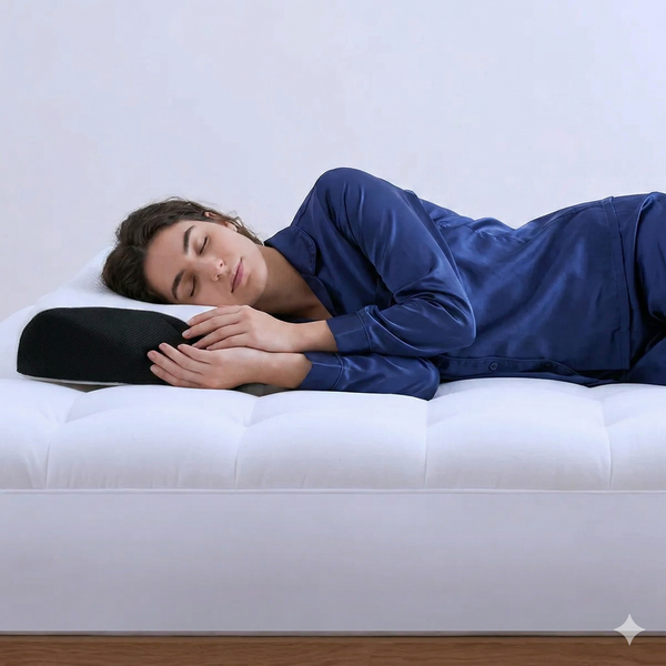 Side sleeper using the CloudAlign pillow