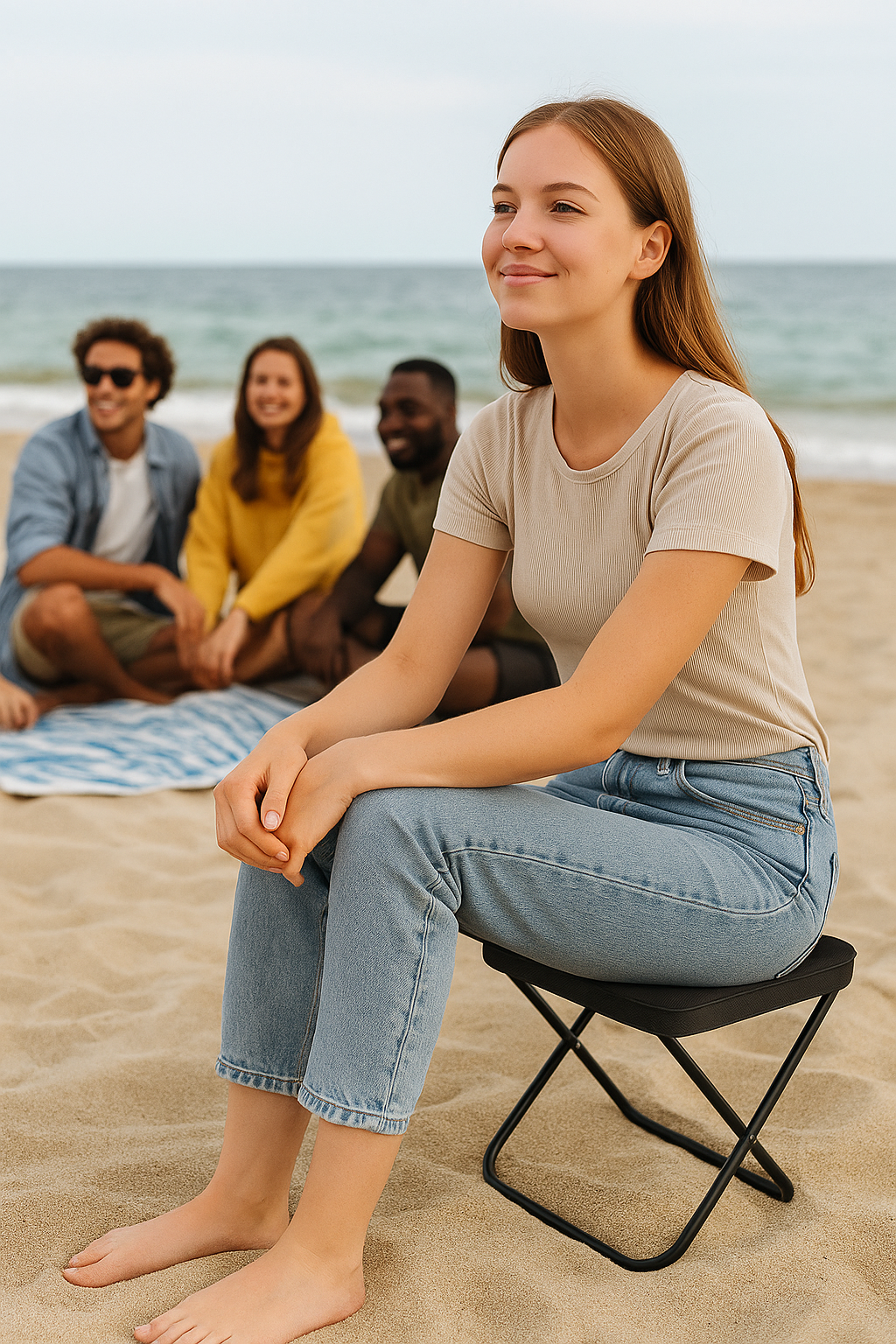 2-in-1 Foldable Carry Chair – Bag & Seat Anywhere