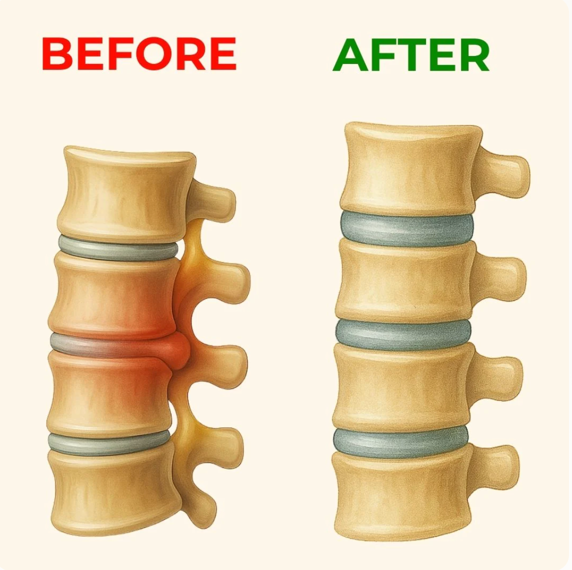 To relieve Sciatica and back pain… you must start with your spinal discs