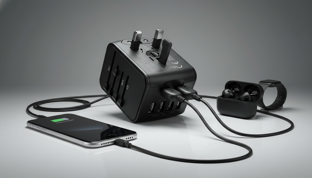 Universal Travel Adapter - Worldwide Charging Cube