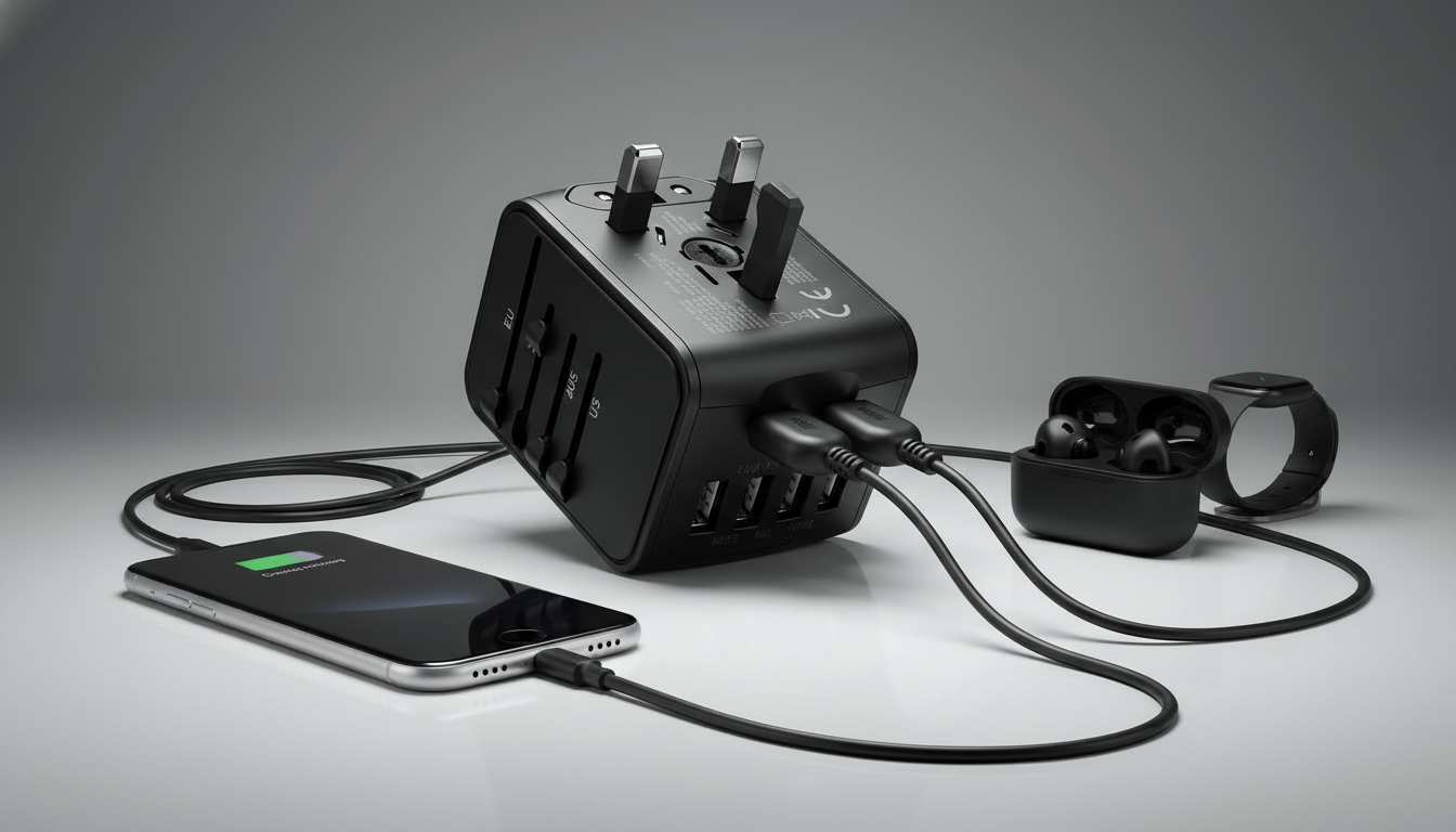 Universal Travel Adapter - Worldwide Charging Cube