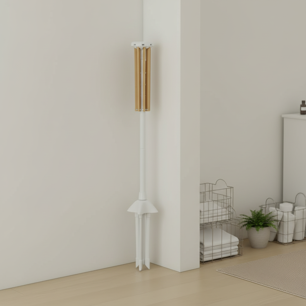 Bamboo 360° Foldable Clothes Drying Rack