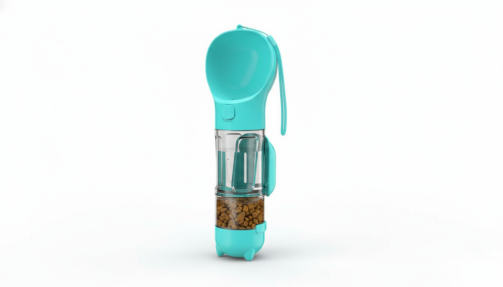 5 in 1 Portable Dog Water Bottle & Treat Container