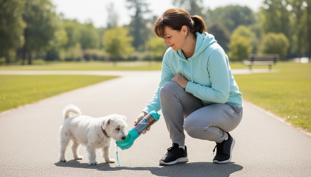 5 in 1 Portable Dog Water Bottle & Treat Container