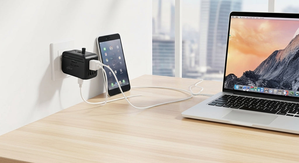 Universal Travel Adapter - Worldwide Charging Cube