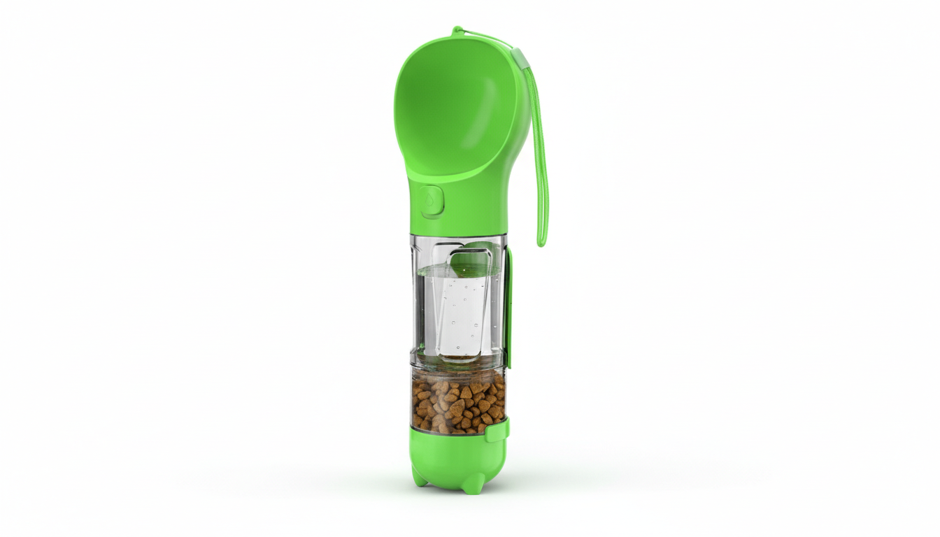 5 in 1 Portable Dog Water Bottle & Treat Container