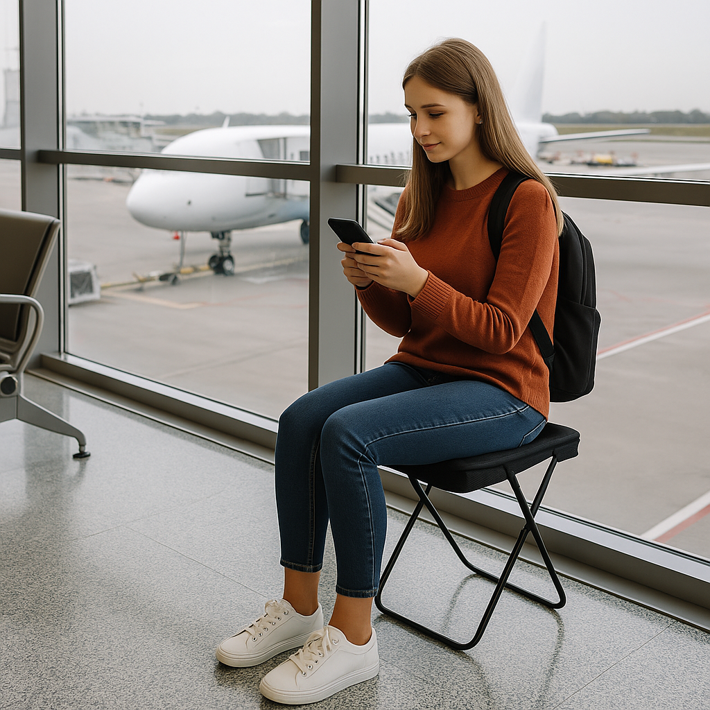 2-in-1 Foldable Carry Chair – Bag & Seat Anywhere